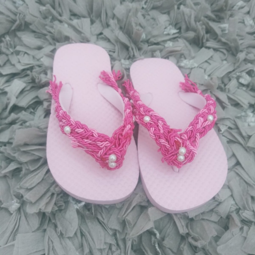 NEW Handmade Pink Flip Flop